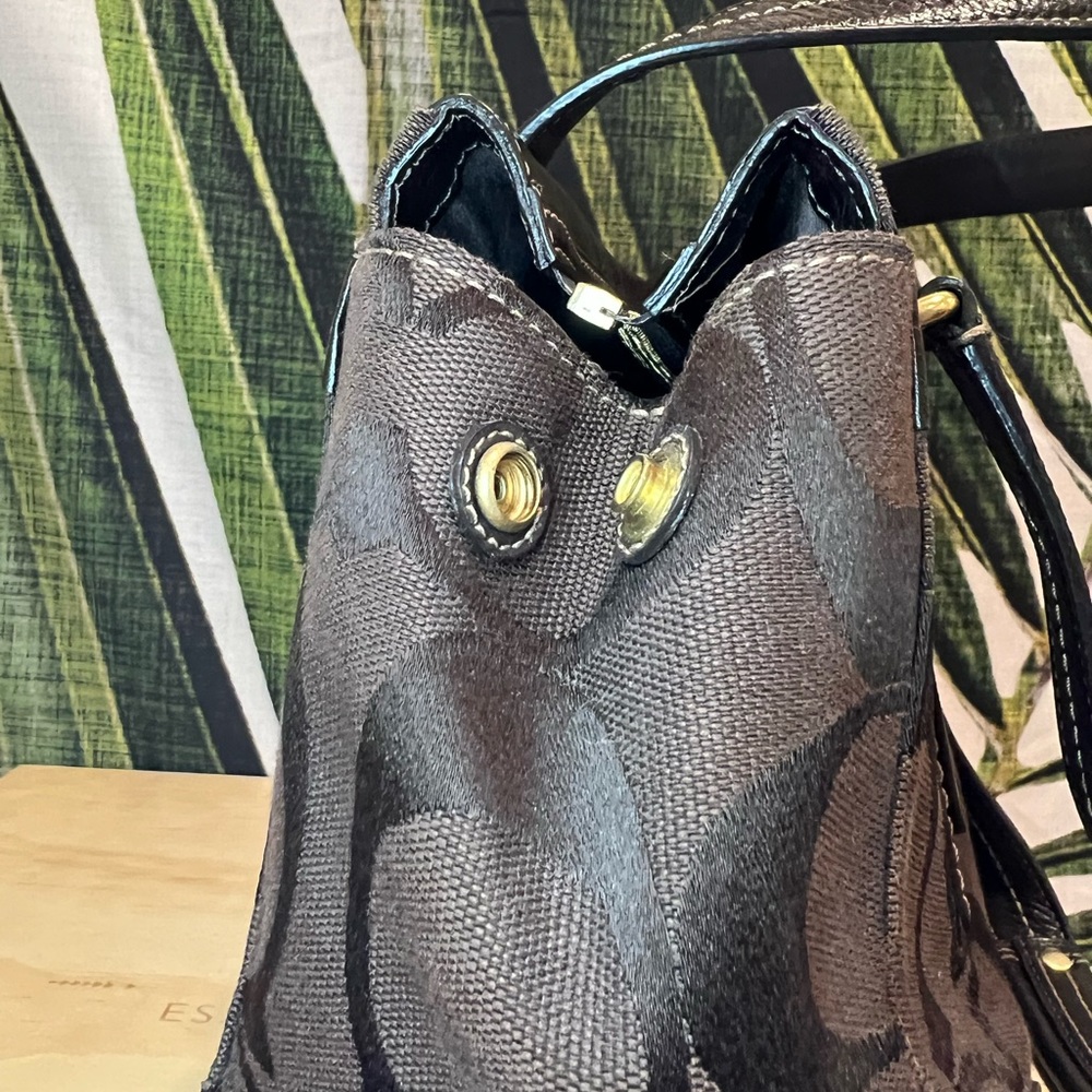 Coach Mini Hampton Signature Tote 👜 🤎✨ - Picture 7 of 12